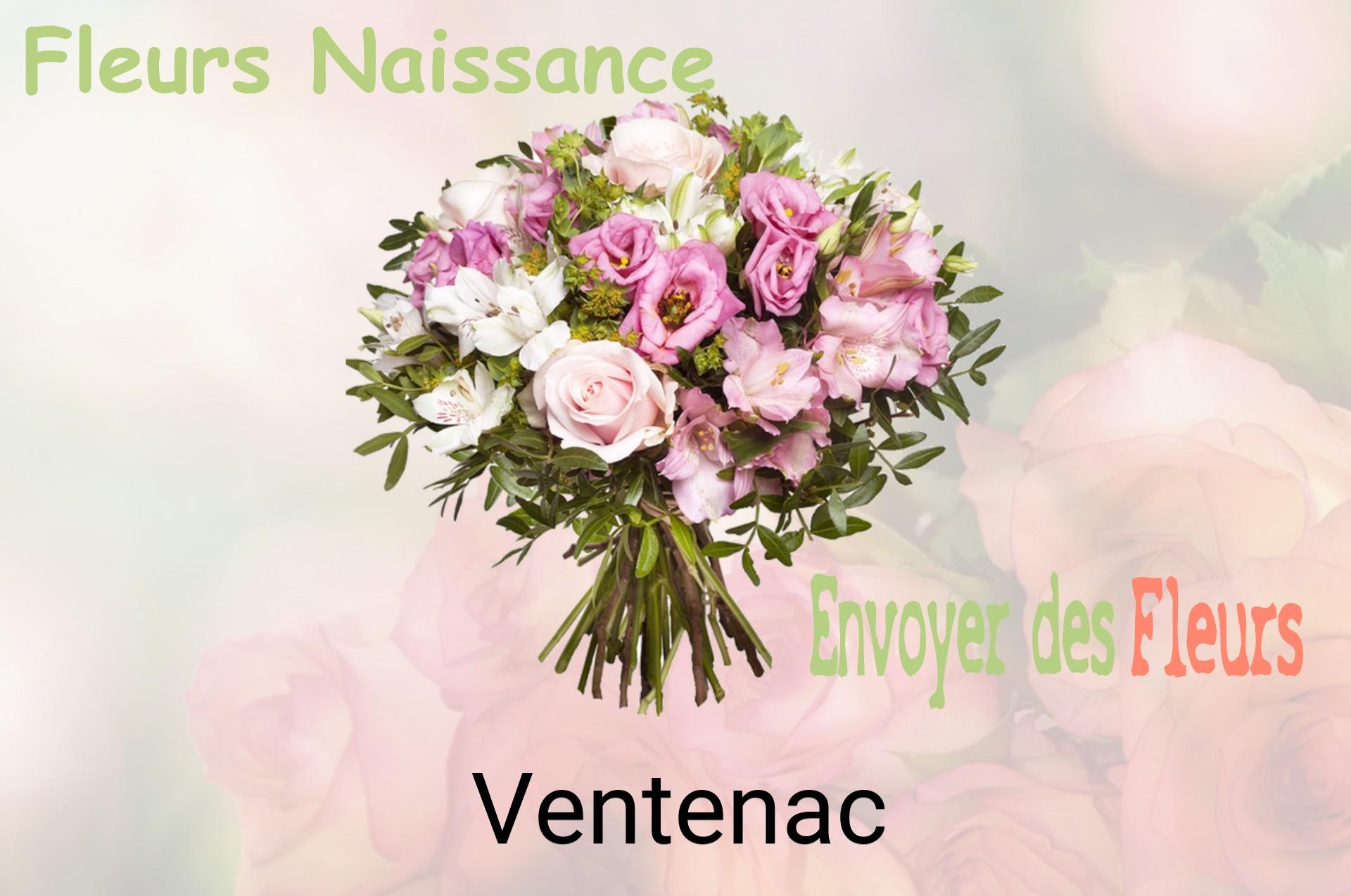 Bouquet de fleurs de naissance livré à Ventenac
